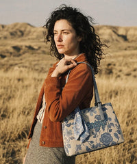 Wrangler Vintage Floral Print Canvas Shoulder Bag