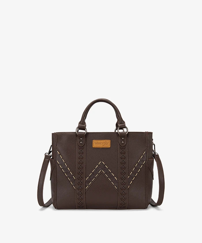 Wrangler Stitch Tote Bag in Coffee