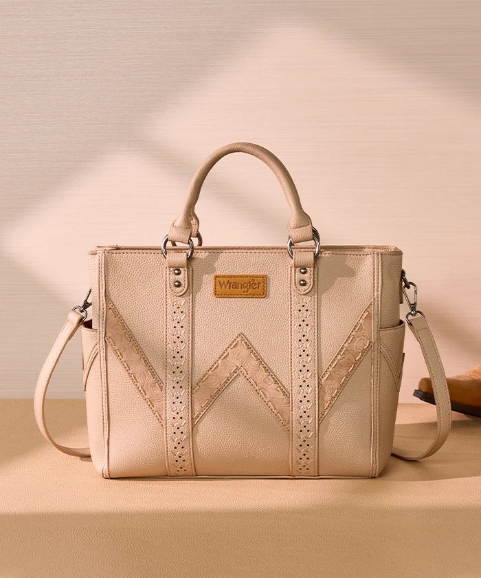 Wrangler Stitch Tote Bag in Tan