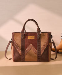 Wrangler Stitch Tote Bag in Brown