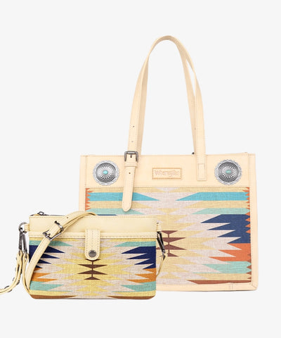 Wrangler Southwestern Art Print Tote Set