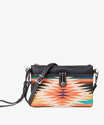 Wrangler Aztec Print Crossbody Clutch