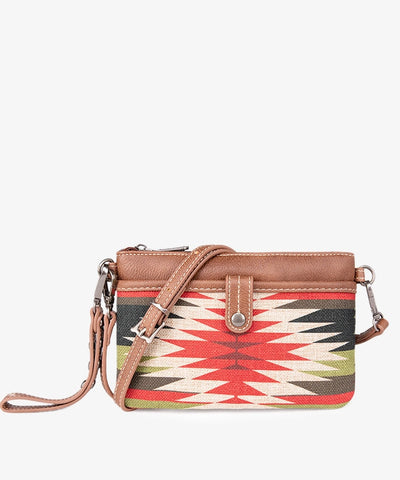 Wrangler Aztec Print Crossbody Clutch