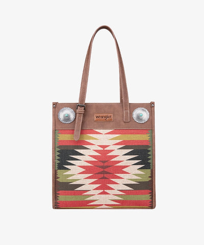 Wrangler_Aztec_Print_Concealed_Carry_Purse_Brown