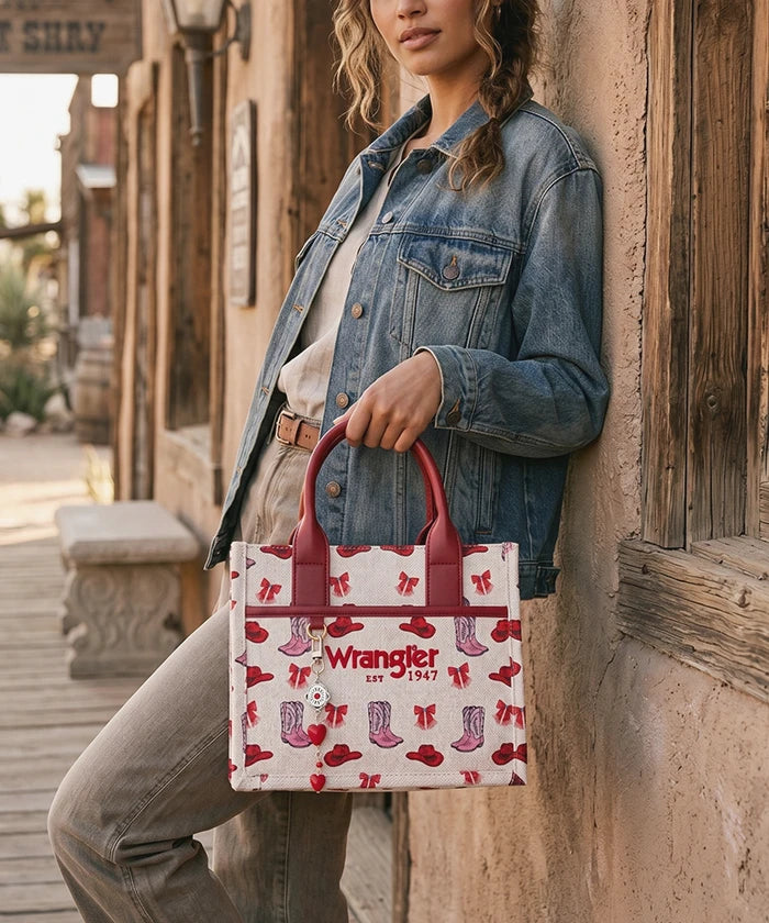 Wrangler Canvas Tote Bag in PK 