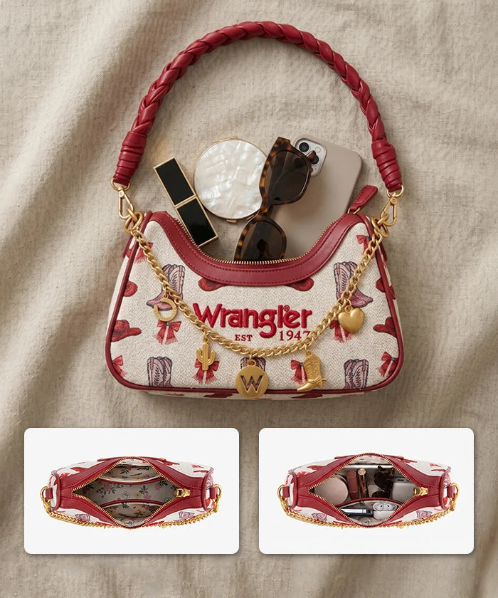 新品タグ付き★QUEENE＆BELLE RODEO BAG Wrangler Braided Handle Shoulder Bag | Western Rodeo Bag – Montana
