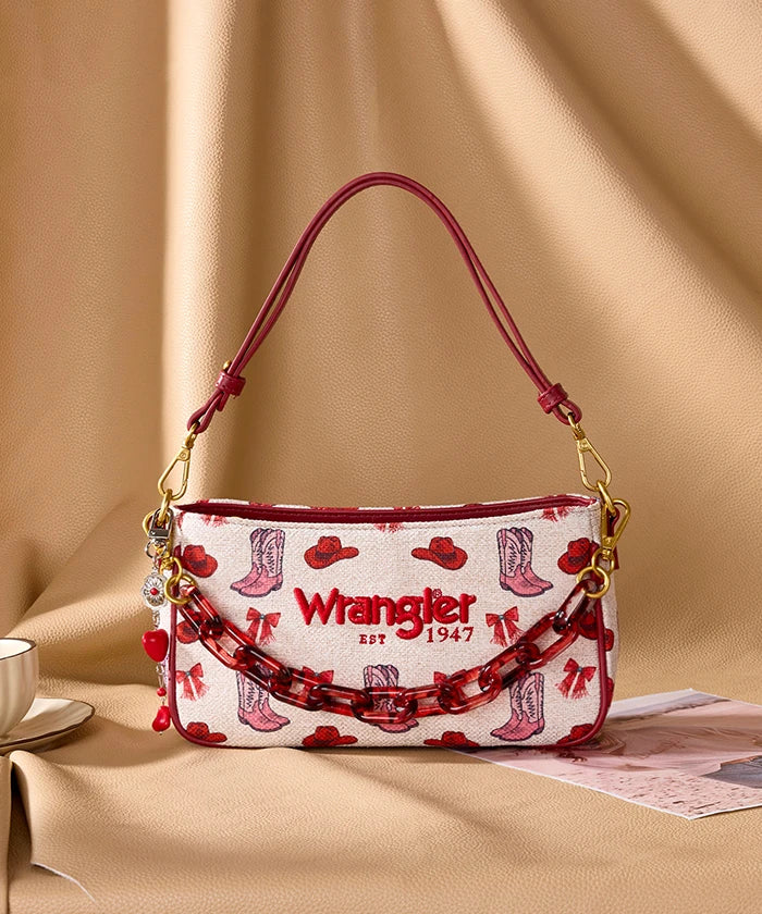 Wrangler Western Baguette Shoulder Bag in PK