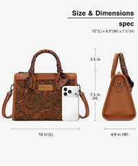 Wrangler Western Tooled Structured Handbag
