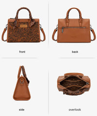 Wrangler Western Tooled Structured Handbag
