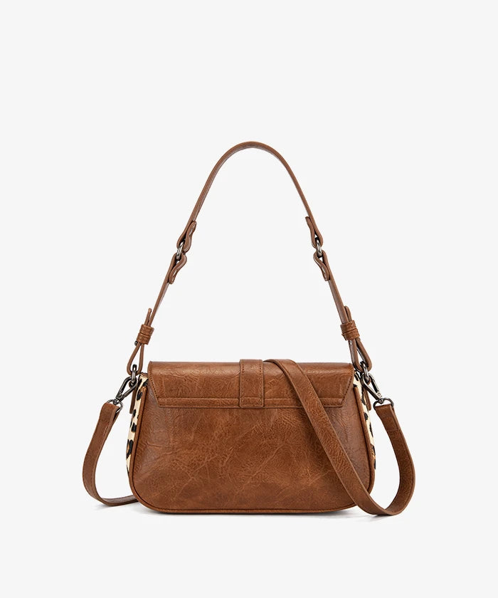 Wrangler Buckle Shoulder Bag in br — Country style handbag with studded details