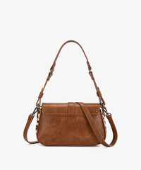 Wrangler Buckle Shoulder Bag in br — Country style handbag with studded details