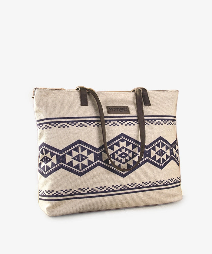 Wrangler Southwestern Canvas Tote Bag - Montana West World