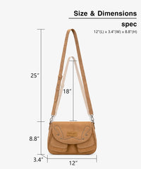 Wrangler Studded Faux-Suede Crossbody Bag