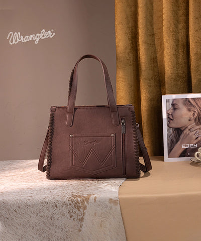 Wrangler Cowboy Print Concealed Carry Tote Bag