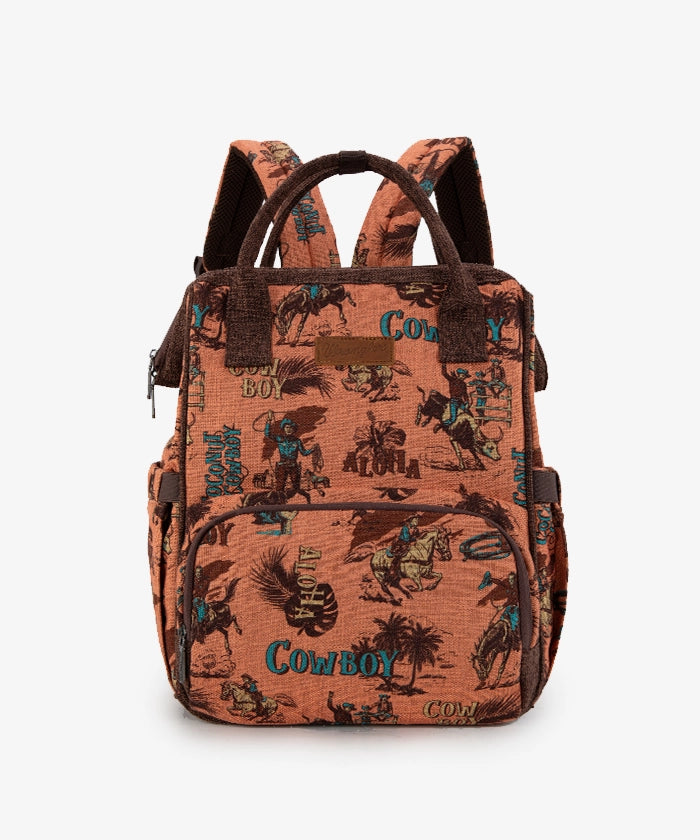 Wrangler Cowboy Print Diaper Bag