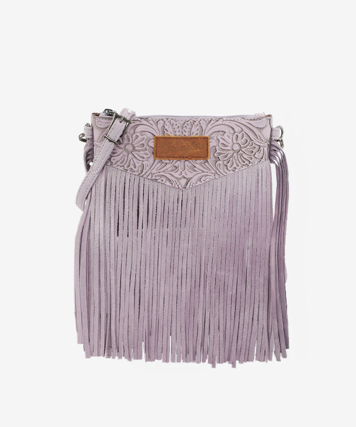 Wrangler Vintage Floral Fringe Crossbody Bag