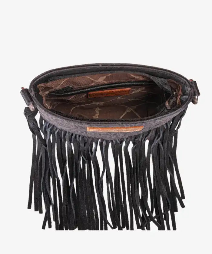 Montana West Tooled Fringe Crossbody - Montana West World