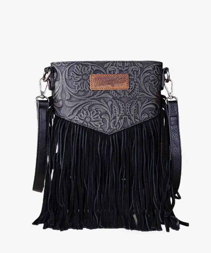 Montana West Tooled Fringe Crossbody - Montana West World