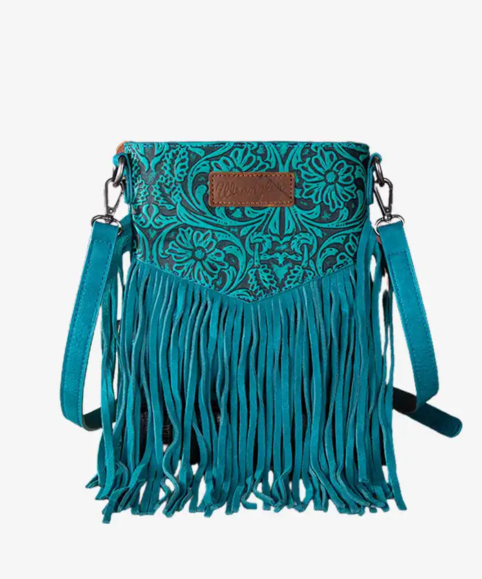 Montana West Tooled Fringe Crossbody - Montana West World