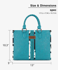 Wrangler Print Whipstitch Concealed Carry Tote Bag