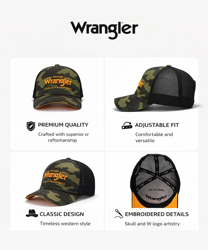 Wrangler Classic Western Cowboy Hat in Camouflage
