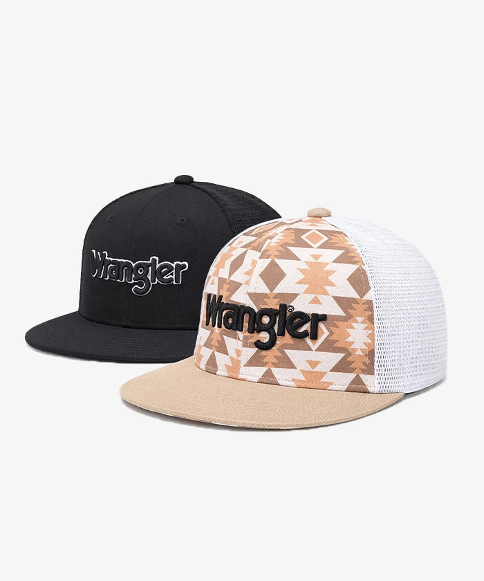 Wrangler Snapback Cowboy Hat in Beige 
