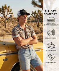 Wrangler Cow Print Baseball Cap in BK-OW