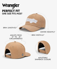 Wrangler Embroidery Trucker Cap in KH