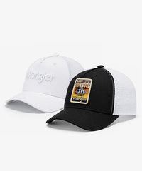Wrangler Rodeo Long Live Cowboys Trucker Hat in Black
Wrangler Rodeo Long Live Cowboys Trucker Hat in White