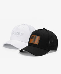 Wrangler Trucker Hat in Black
Wrangler Trucker Hat in White