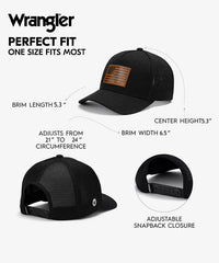 Wrangler Trucker Hat in Black
Wrangler Trucker Hat in White