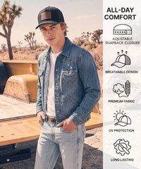 Wrangler Trucker Hat in Black
Wrangler Trucker Hat in White