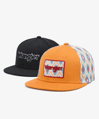 Wrangler Orange Snapback Hat with Aztec Woven Patch
Wrangler Classic Black Snapback Hat with 3D Logo