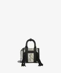 Wrangler Hair-On Fringe Mini Tote Bag in BK