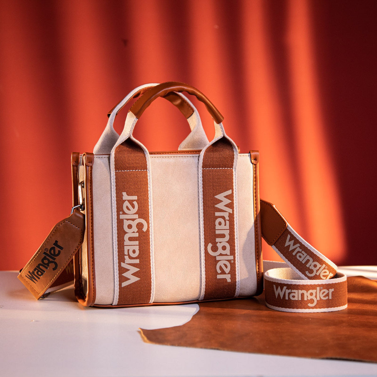 Wrangler Colorblock Canvas Crossbody Tote - Montana West World