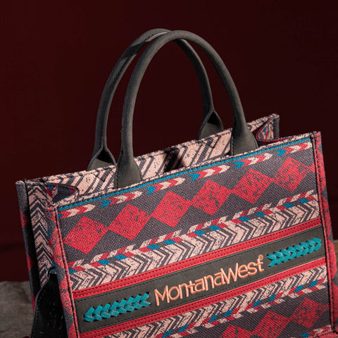 Montana West Southwestern Print Crossbody Tote Bag - Montana West World