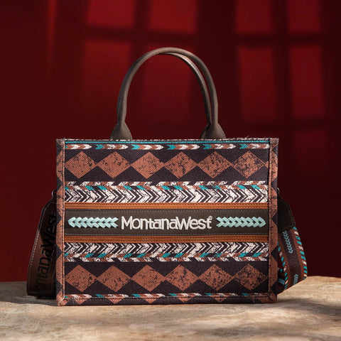 Montana West Southwestern Print Crossbody Tote Bag - Montana West World