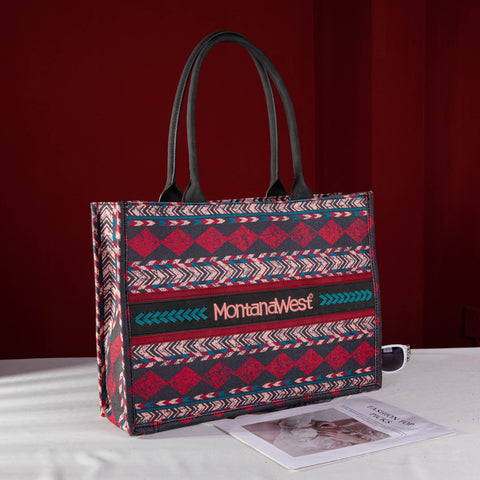 Montana West Southwestern Print Crossbody Tote Bag - Montana West World