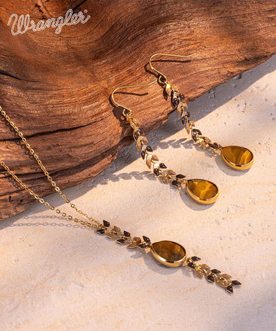 Wrangler Demeter’s Tear Necklace and Earrings Set