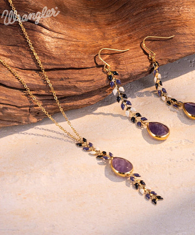 Wrangler Demeter’s Tear Necklace and Earrings Set