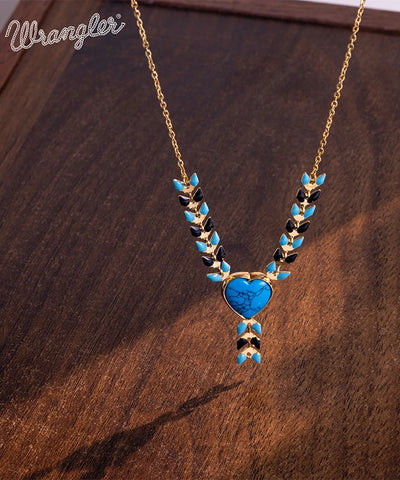 Wrangler Demeter’s Heart Necklace and Earrings Set