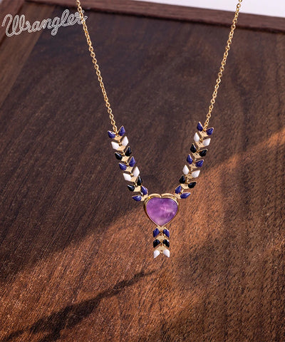 Wrangler Demeter’s Heart Necklace and Earrings Set