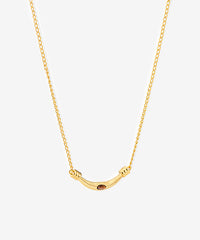 Wrangler Gold Curve Pendant Necklace