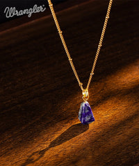 Wrangler Gold Plated Minimalist Pendant Jewelry Sets