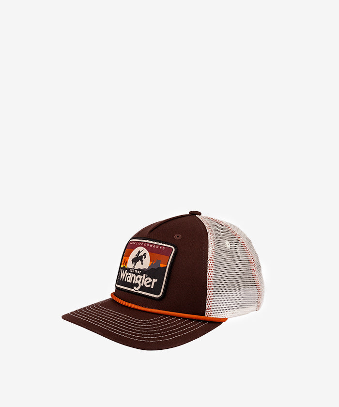 Wrangler Sunset Mesh Back Trucker Cap