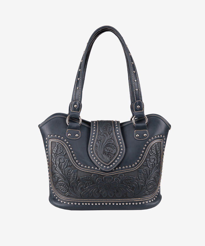 Montana West Tooling Studded Concealed Carry Handbag