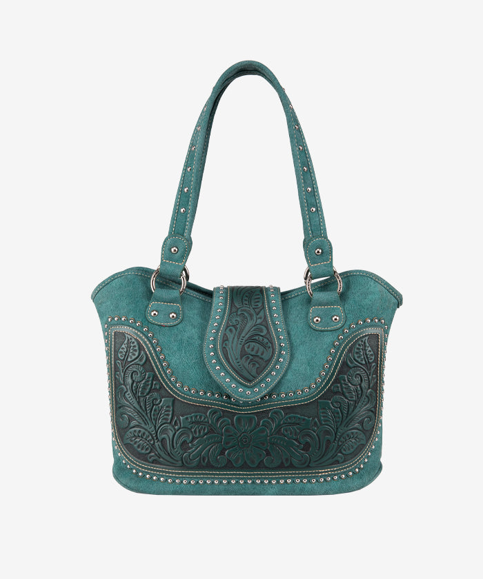 Montana West Tooling Studded Concealed Carry Handbag