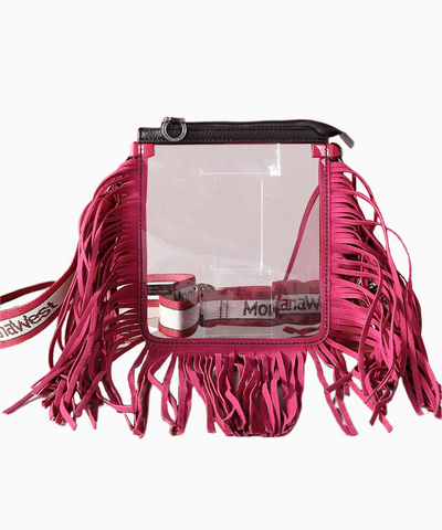 Montana West Western Fringe Clear Stadium Crossbody Bag - Montana West World