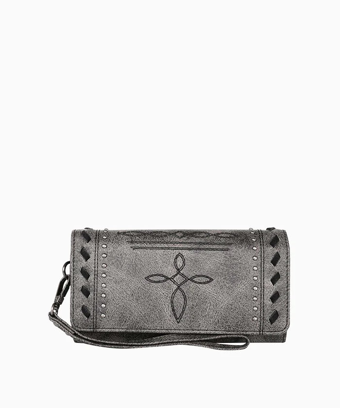 Montana West Whipstitch Studs Wallet