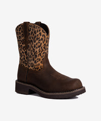 Wild Prairie Brown Leather & Leopard Suede Boots 